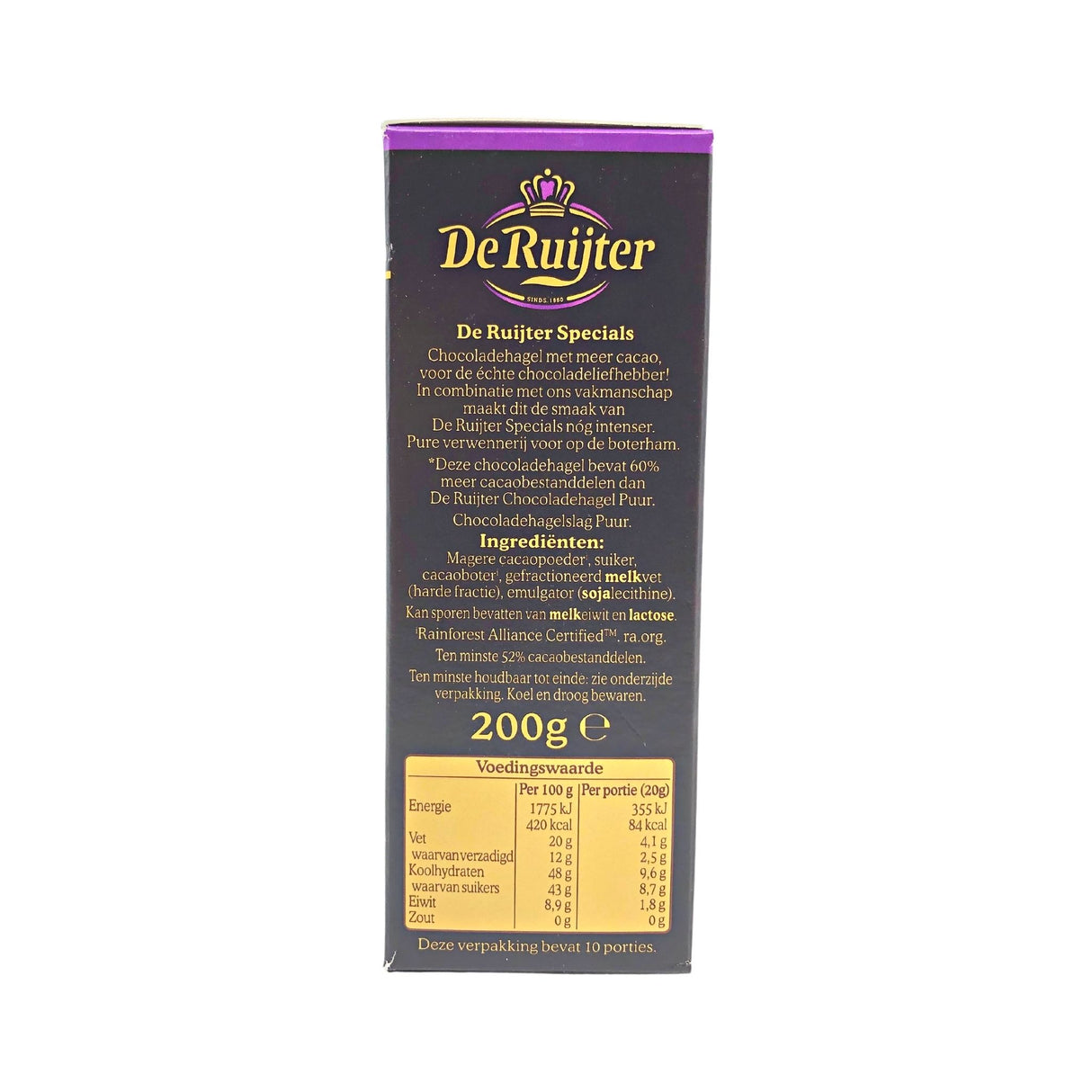 De Ruijter Intense Extra Dark Sprinkles 7 Oz