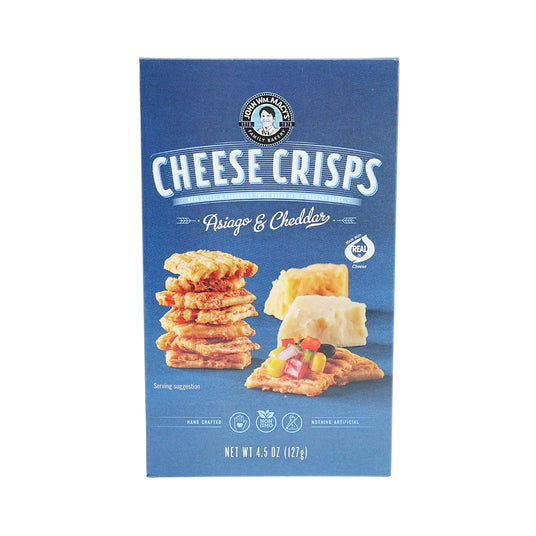 John Macy Asiago & Cheddar Cheese Crisp 4.5 Oz Box