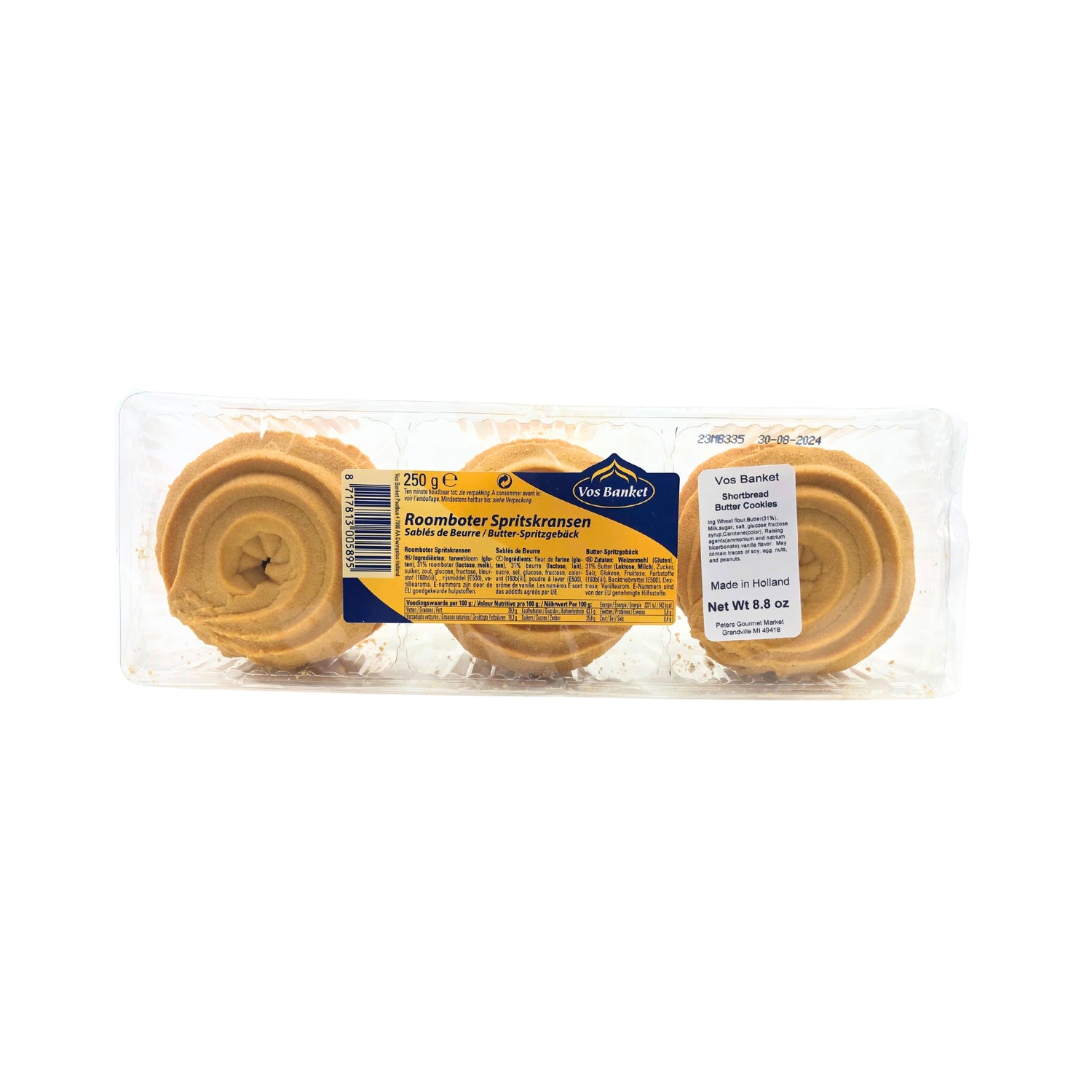 Vos Banket Butter Sprits Rings 8 oz