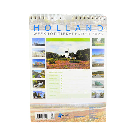Holland 2025 Weekly Notation Calendar 52 pages