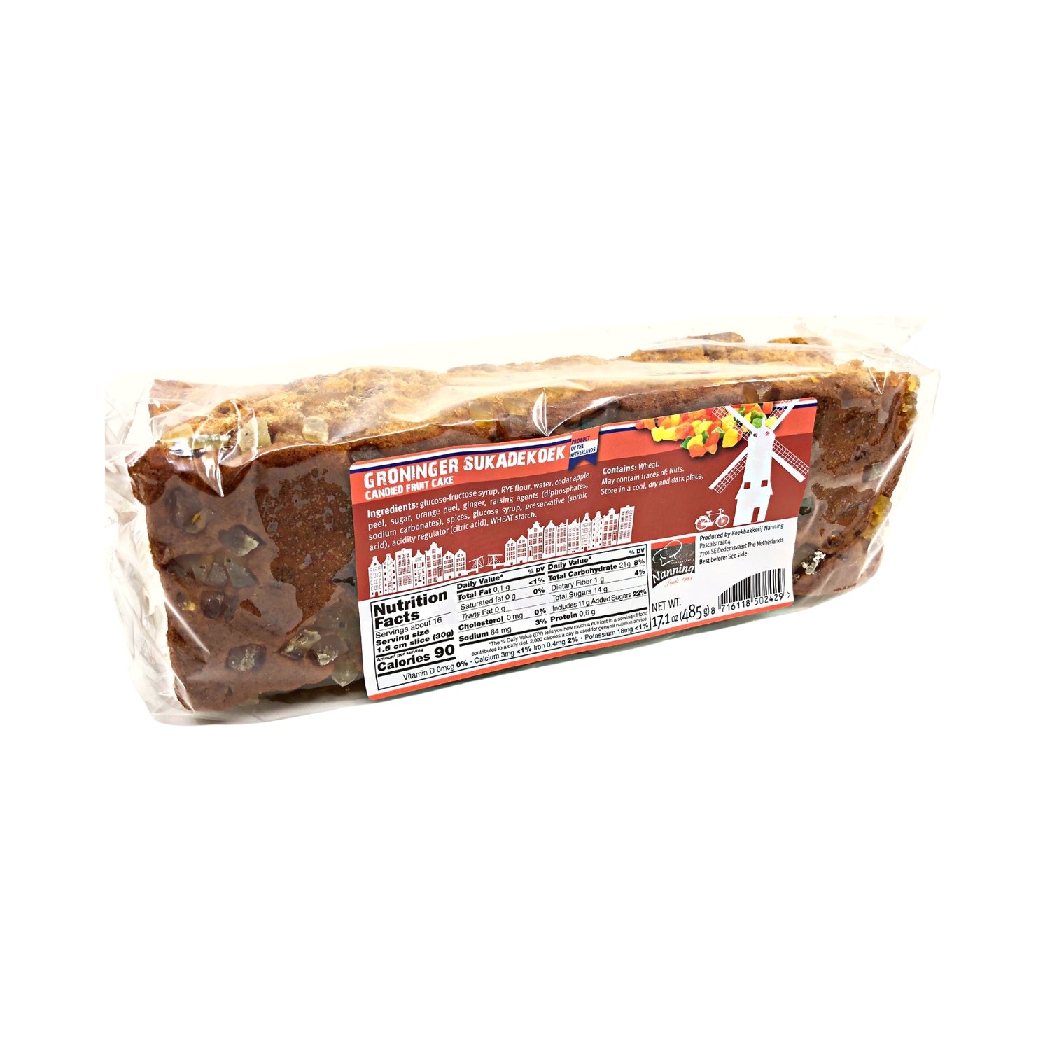 Nanning Groninger Fruit Koek 17.1 oz