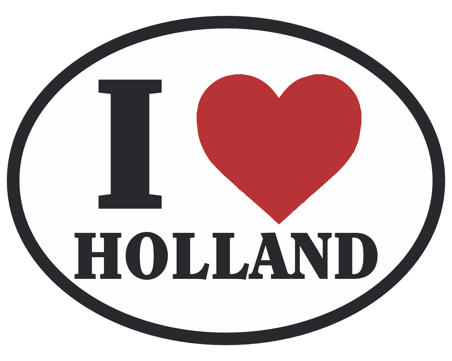 I (heart) Holland Car Sticker