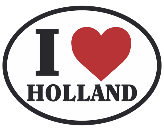 I (heart) Holland Car Sticker