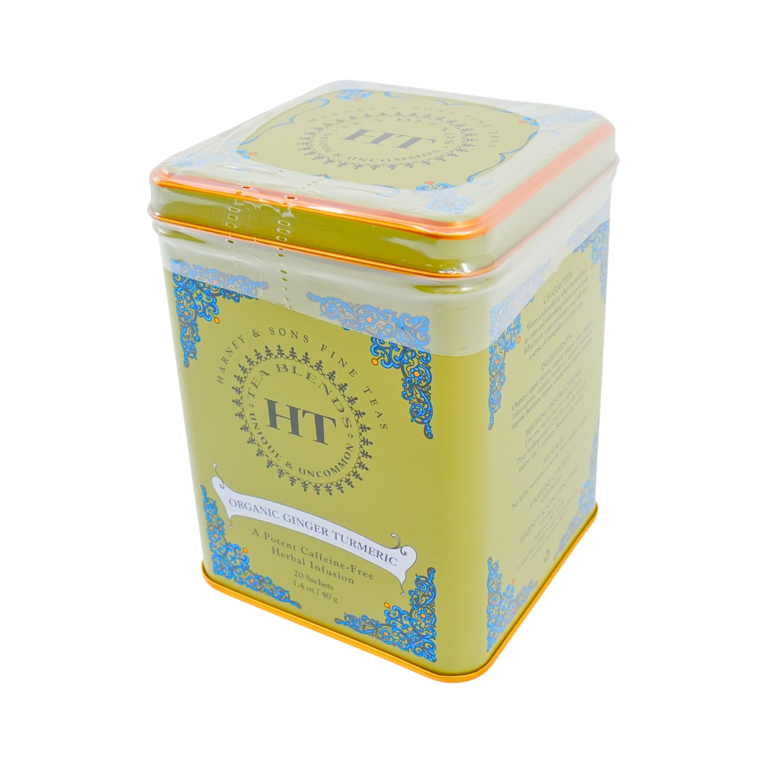 Harney & Sons Organic Ginger Turmeric Tea 20ct Tin