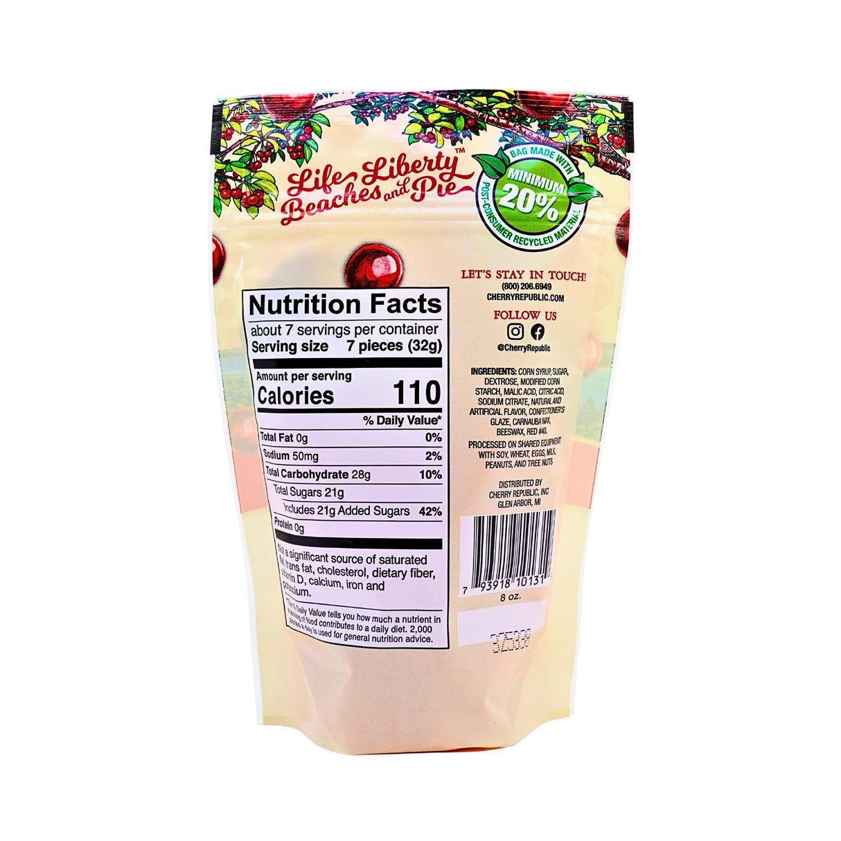 Cherry Republic Cherry Sour Balls 8oz bag