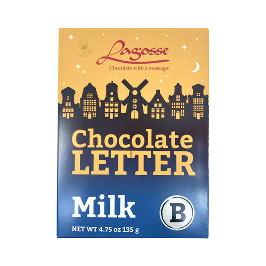 Lagosse Large Milk B Chocolate Letter 4.7oz