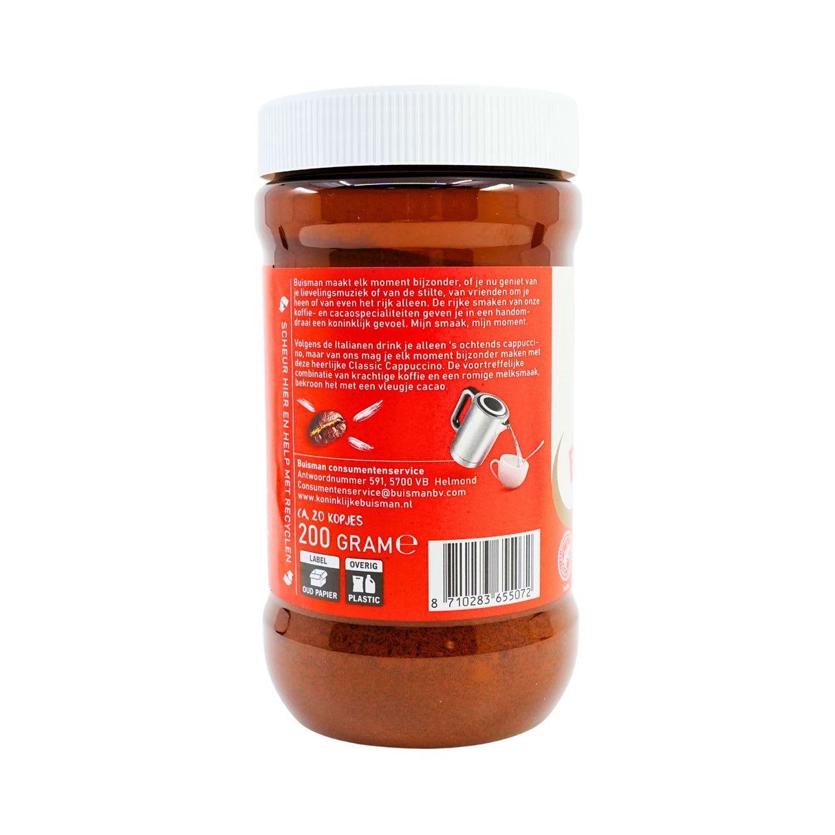 Buisman Cappuccino Mix 10.5 oz can