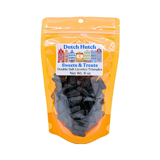 Dutch Hutch Double Salt Licorice Triangle 8 oz By Meenk