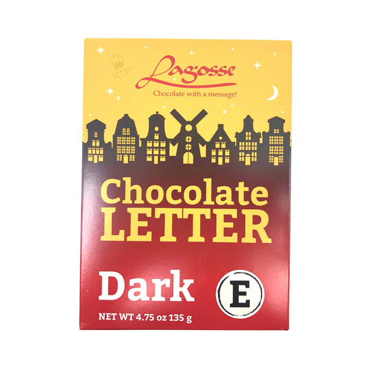 Lagosse Large Dark E Chocolate Letter 4.7oz
