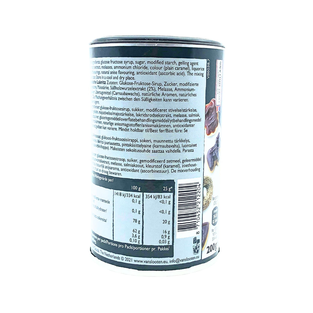 Van Slooten Gluten Free Assorted Licorice 7 Oz