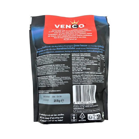 Venco Droptoppers Soft & Salmiak 7.2 Oz Bag  205g