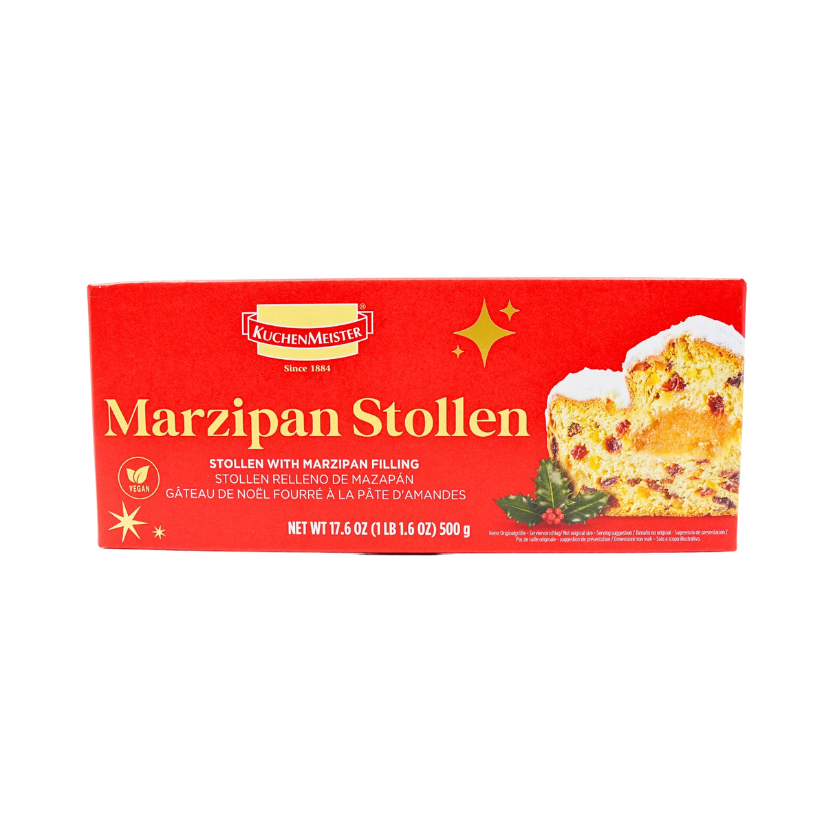 Kuchenmeister Luxury Marzipan Stollen 17.6 oz boxed