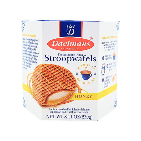 Daelmans Hex Box Honey Stroopwafels 8.11 oz