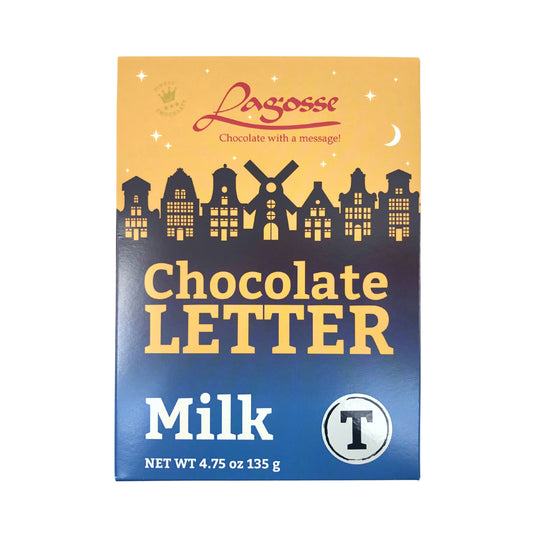 Lagosse Large Milk T Chocolate Letter 4.7oz