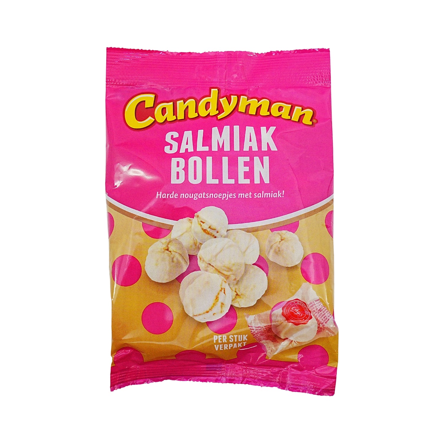 Candyman Salmiak Balls 3.5 Oz Ind Wrapped