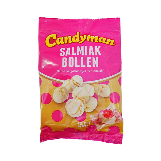 Candyman Salmiak Balls 3.5 Oz Ind Wrapped