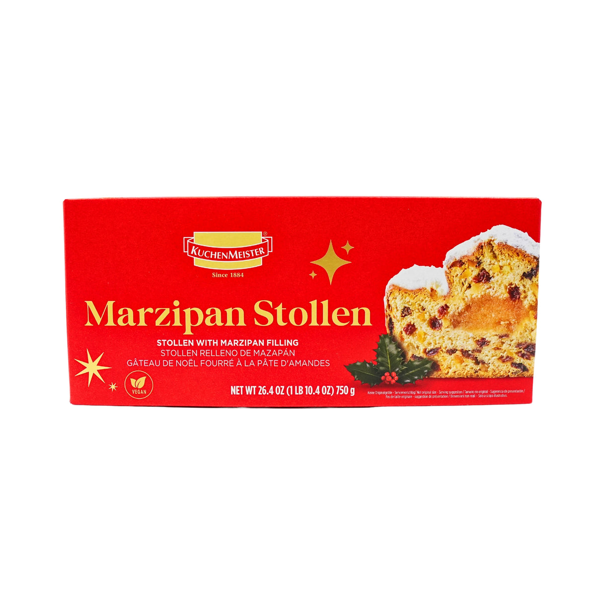 Kuchenmeister 26.4 oz Luxury Marzipan Stollen Box