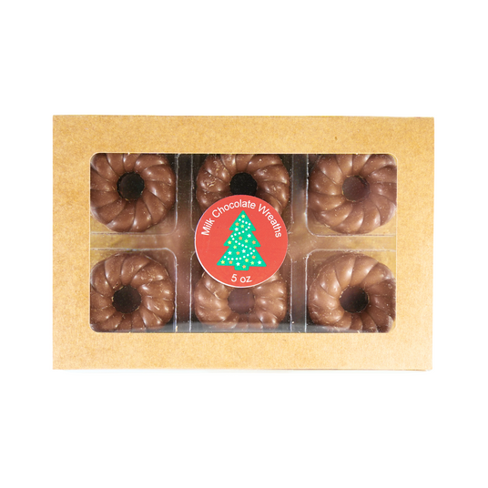 Martinez Milk Chocolate Wreaths 5 oz box