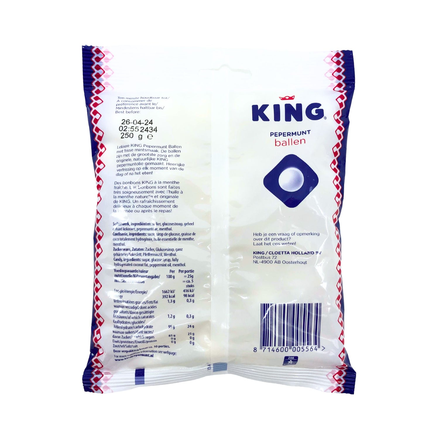 King Peppermint Balls Bag 8.8 oz Bag