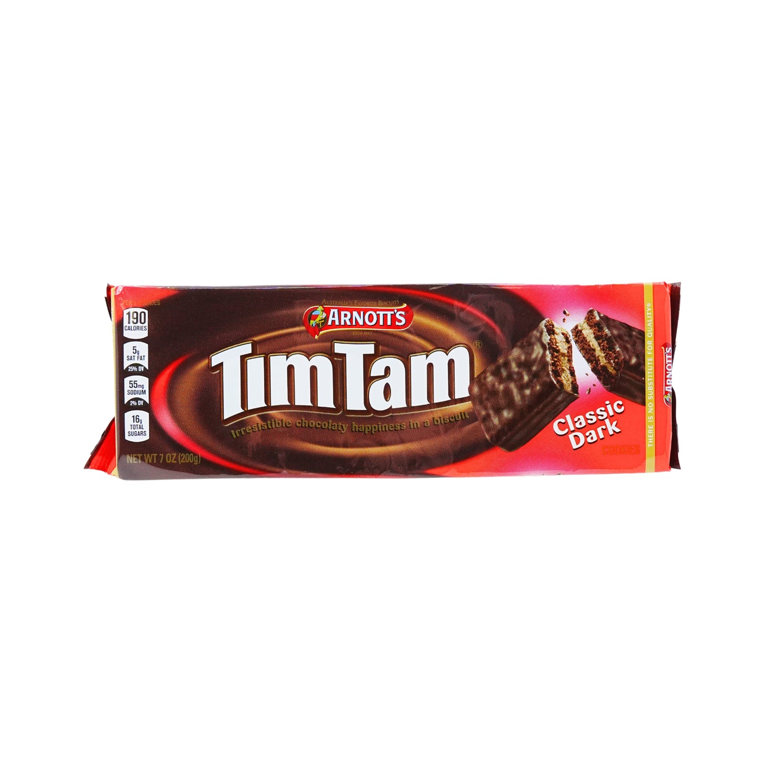 Arnott's Tim Tam Dark Chocolate Cookie Pack 7 oz