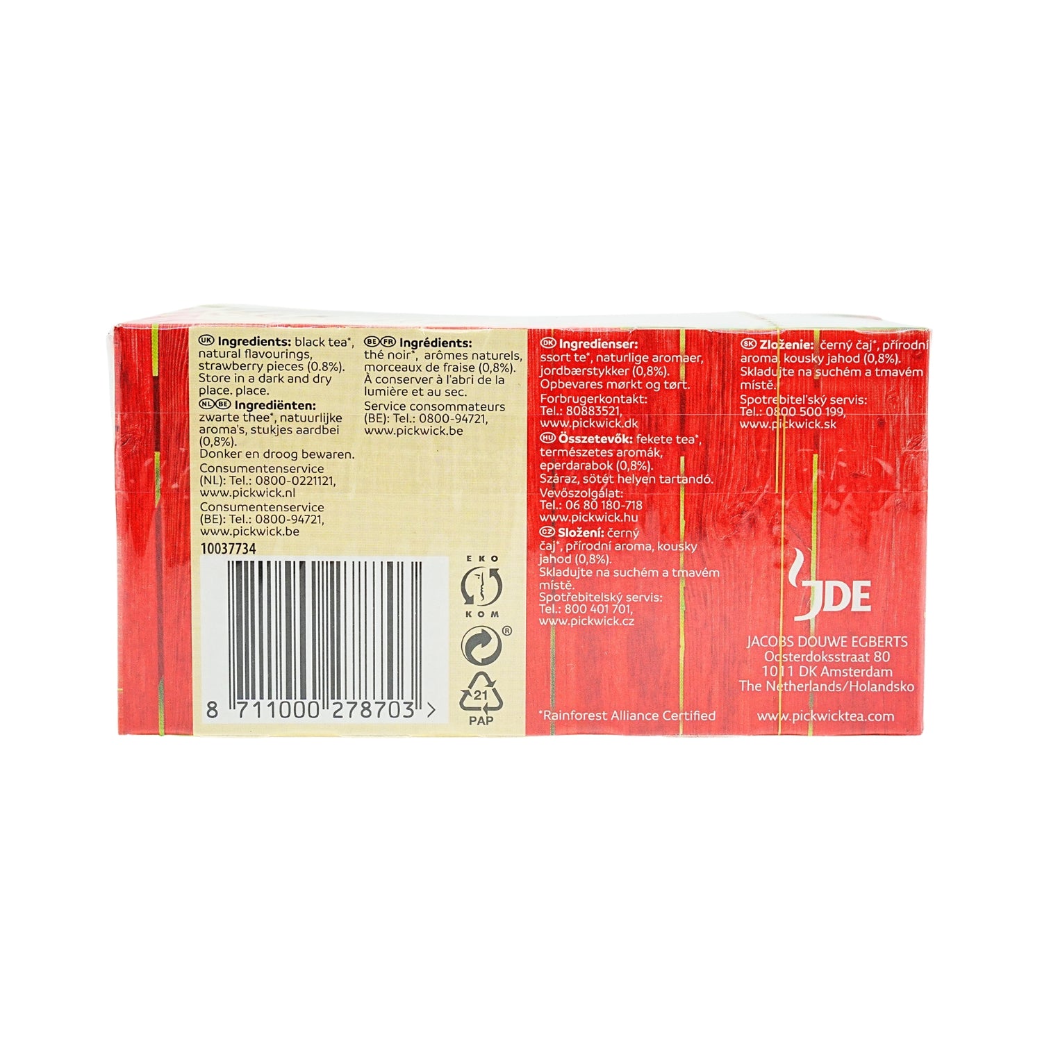 Pickwick Strawberry Flavored Tea 20 ct box