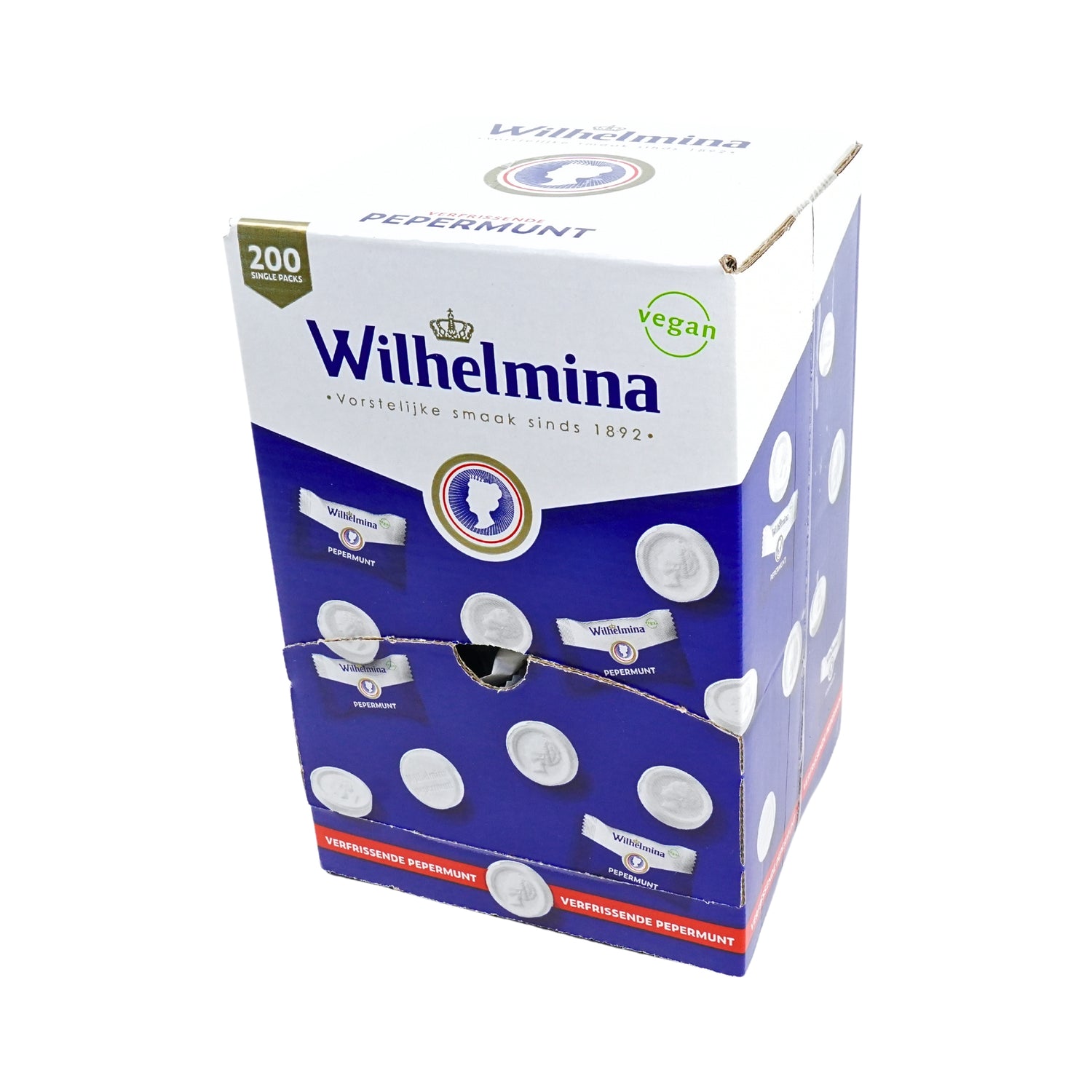 Wilhelmina Peppermint Singles 200 Count Box