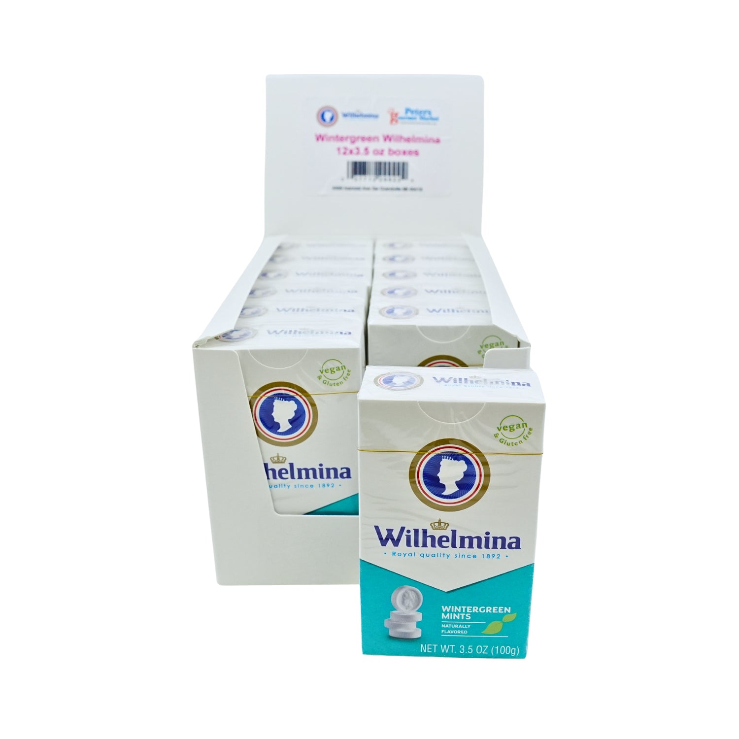 Wilhelmina Vegan Wintergreen 12 CT 3.5 oz boxes