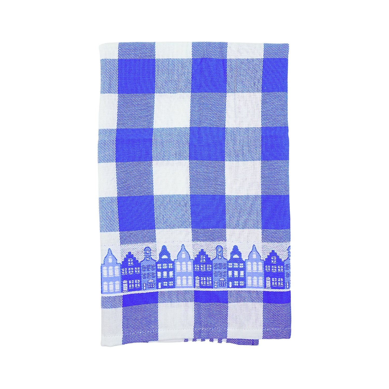 Twentse Blue with Canal Houses TEA Towel 25x23 inches