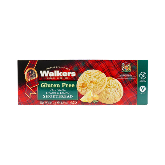 Walkers Gluten Free Ginger Lemon Shortbread Cookies 4.9oz