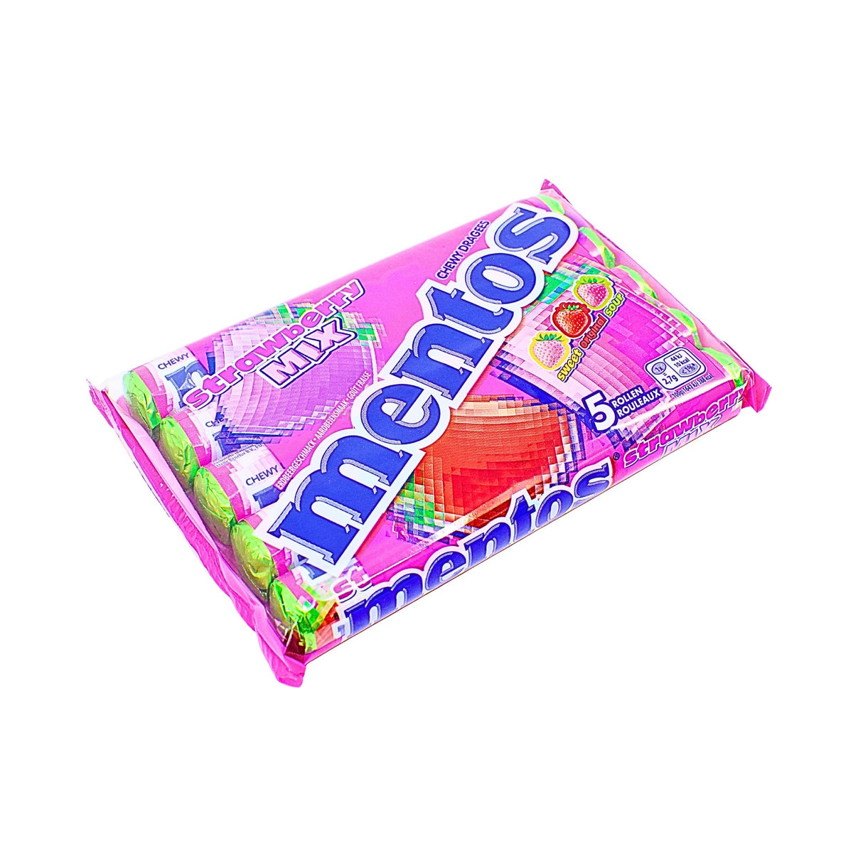 Mentos 5 pack Strawberry Mix