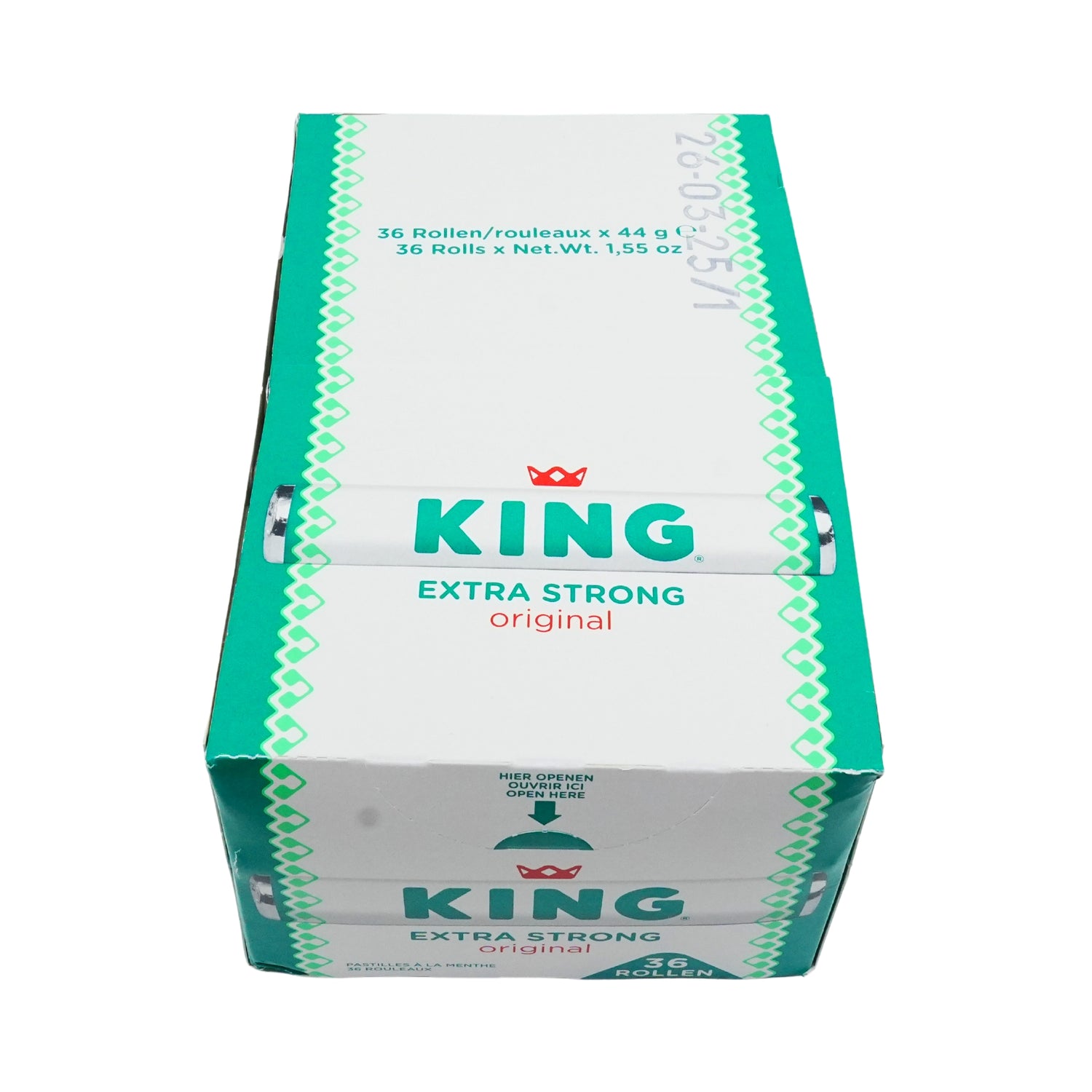 King Peppermint Extra Strong - 36 Roll Box