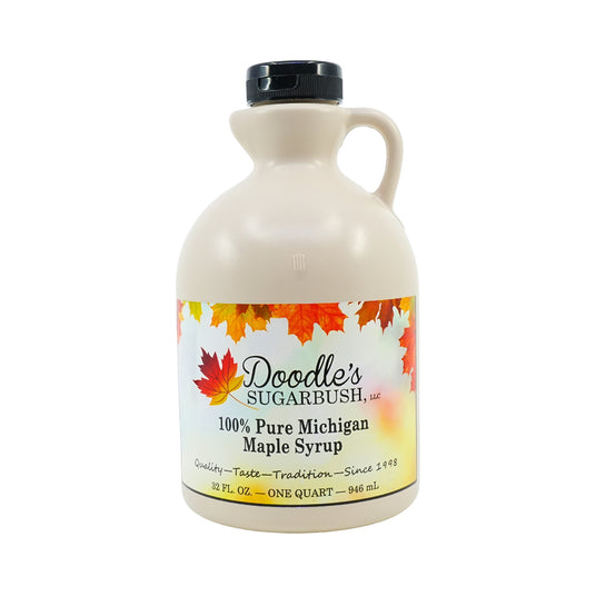 Doodles 100% Pure Michigan Maple Syrup 32oz Jug