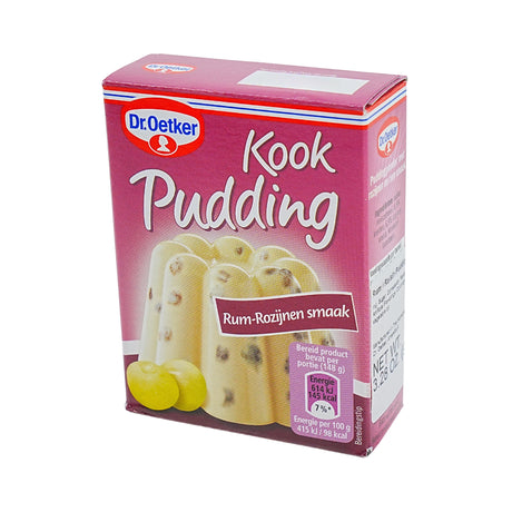 Dr Oetker Rum Raisin Pudding Mix 3.2 oz box