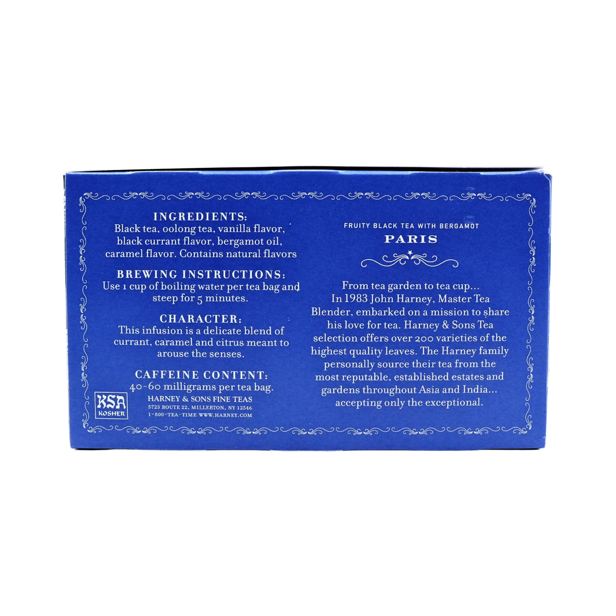 Harney & Son Paris TeaBags 50 Ct Box
