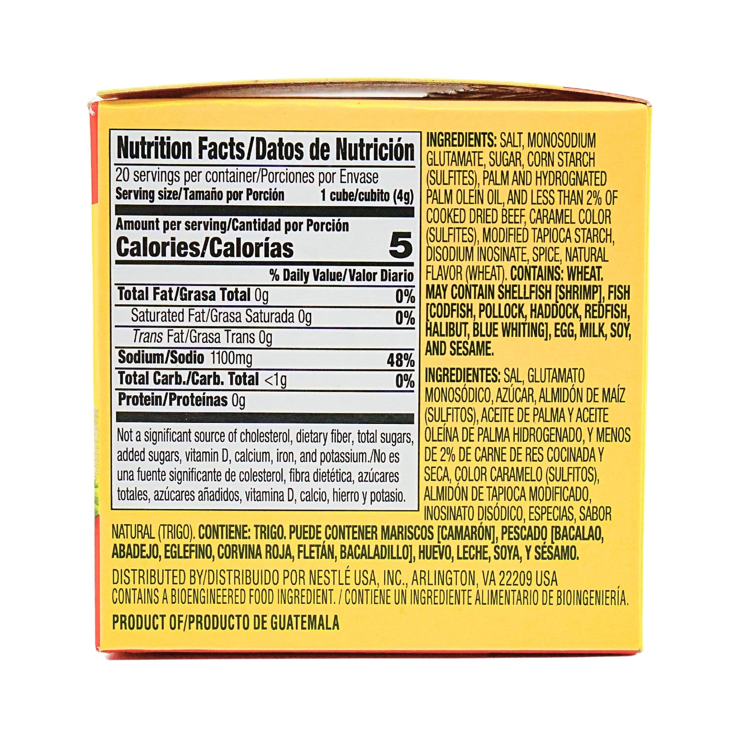 Maggi Beef Flavored Bouillon Cubes 20 ct Box