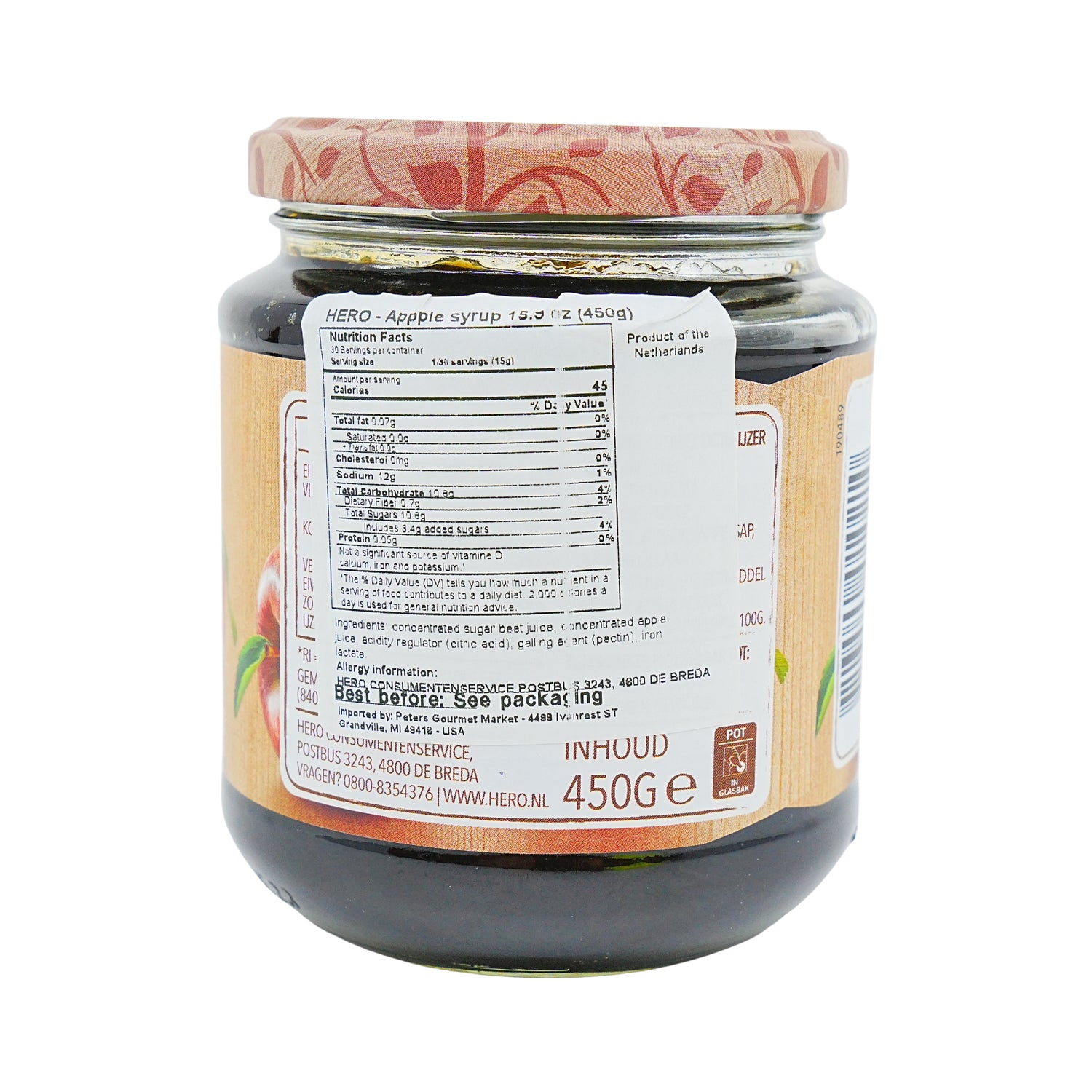 Hero Rinse Appelstroop 15.8 oz jar