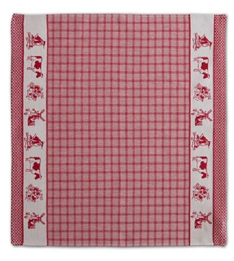 DDDDD Dutchie - Red TEA Towel 24x23 inch