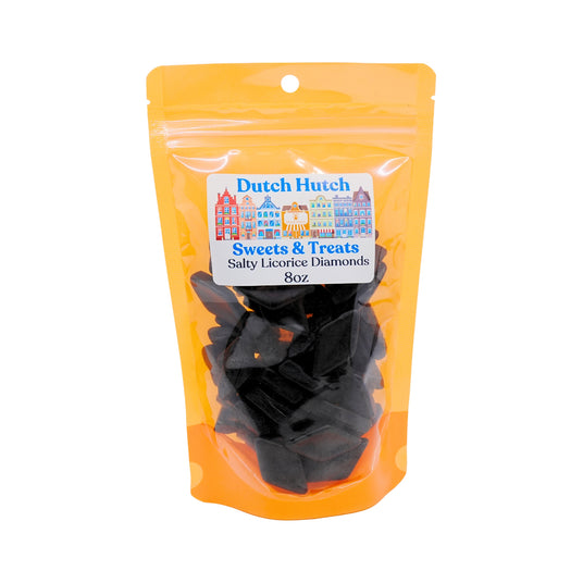 Dutch Hutch Small Salty Diamonds 8oz Bag by Gustafs