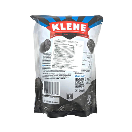 Klene Munt Coins Licorice 7.4 oz Bag