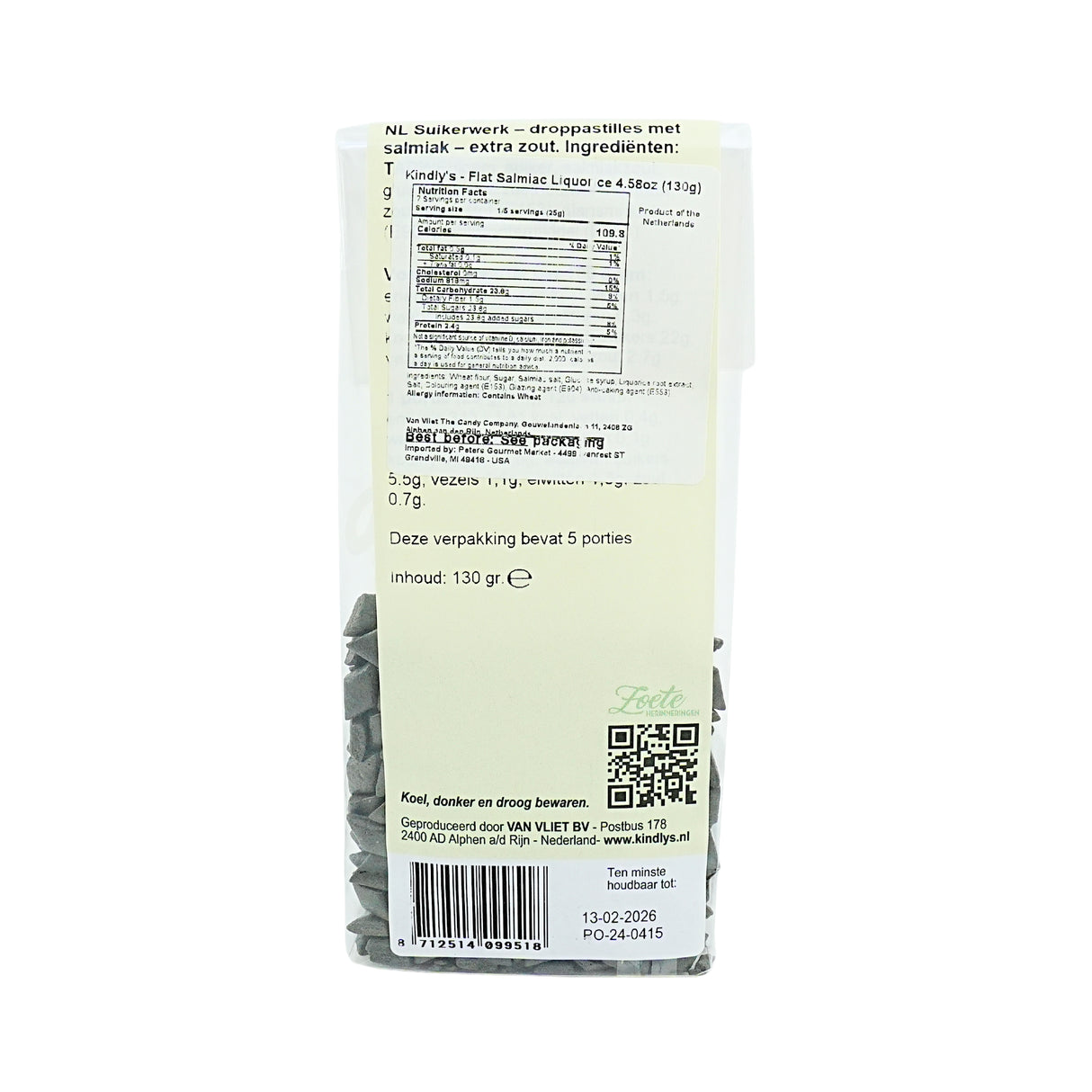 Kindlys Salmiak Pastille 5.99 Ounce Bag