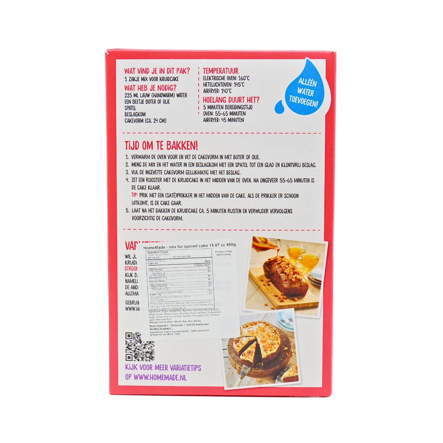 Homemade Complete Kruidkoek Mix 450 gr