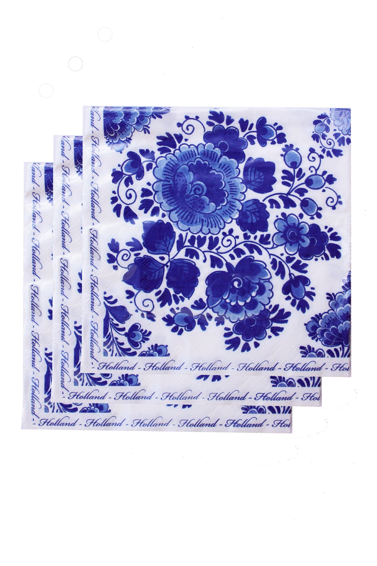 Delft Flowers Paper Napkin 6.5x6.5"