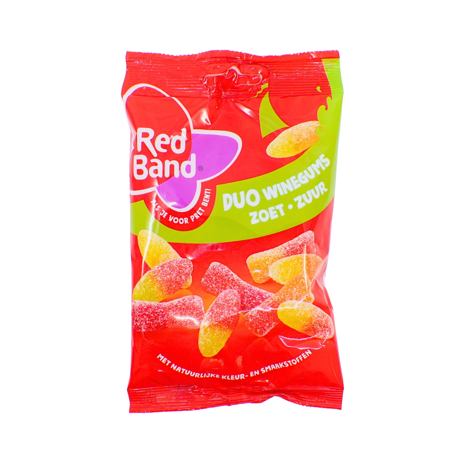 Red Band Sweet and Sour Winegum Fruit Duos 4.2 ounce