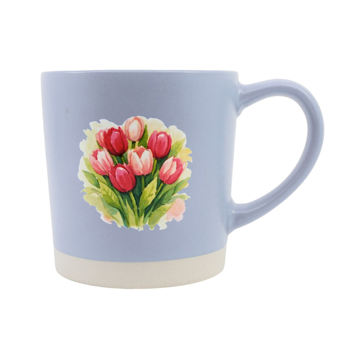 Tulip Watercolor Slate Blue Mug 13 oz