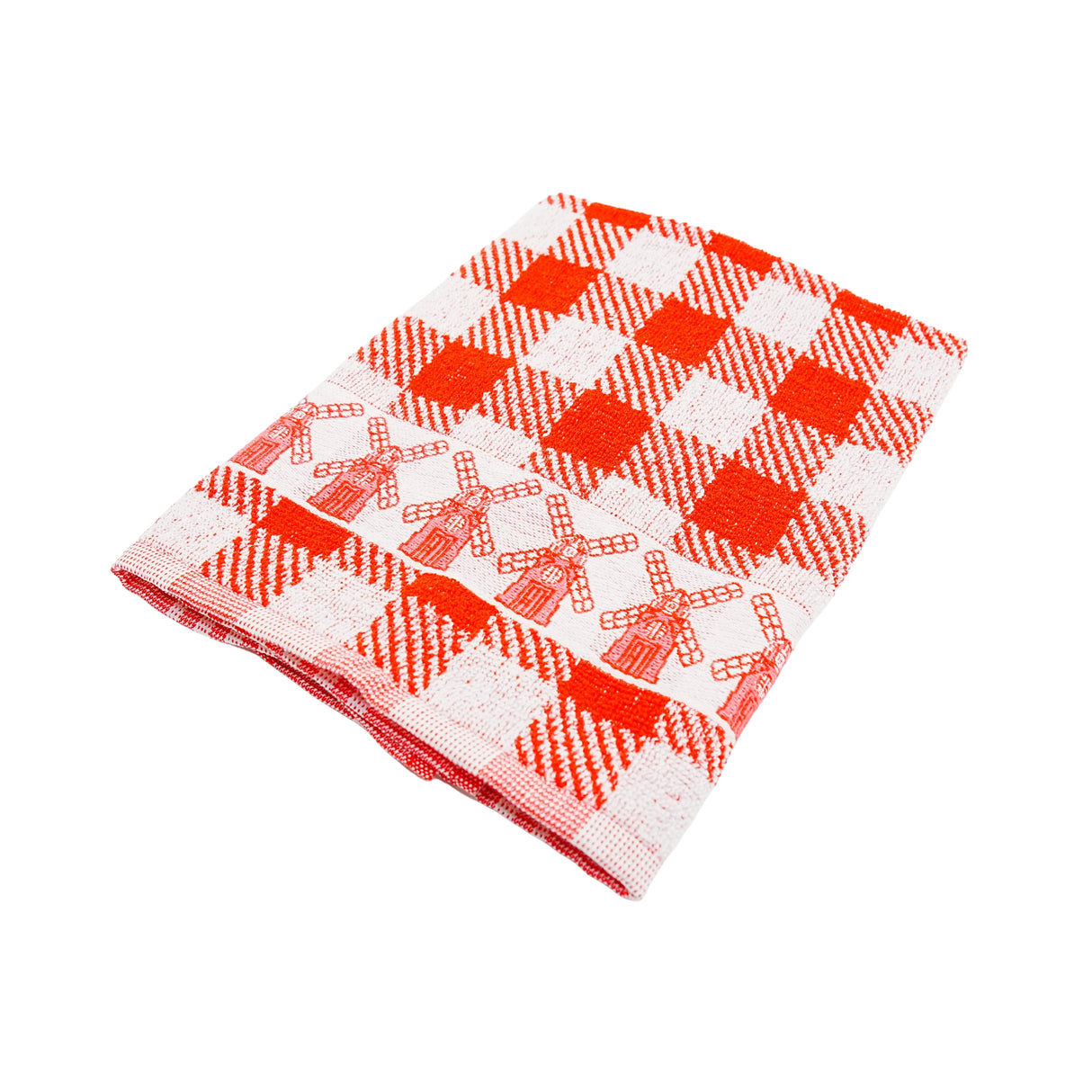 Twentse Red with Windmills HAND Towel 20 x 20 inch