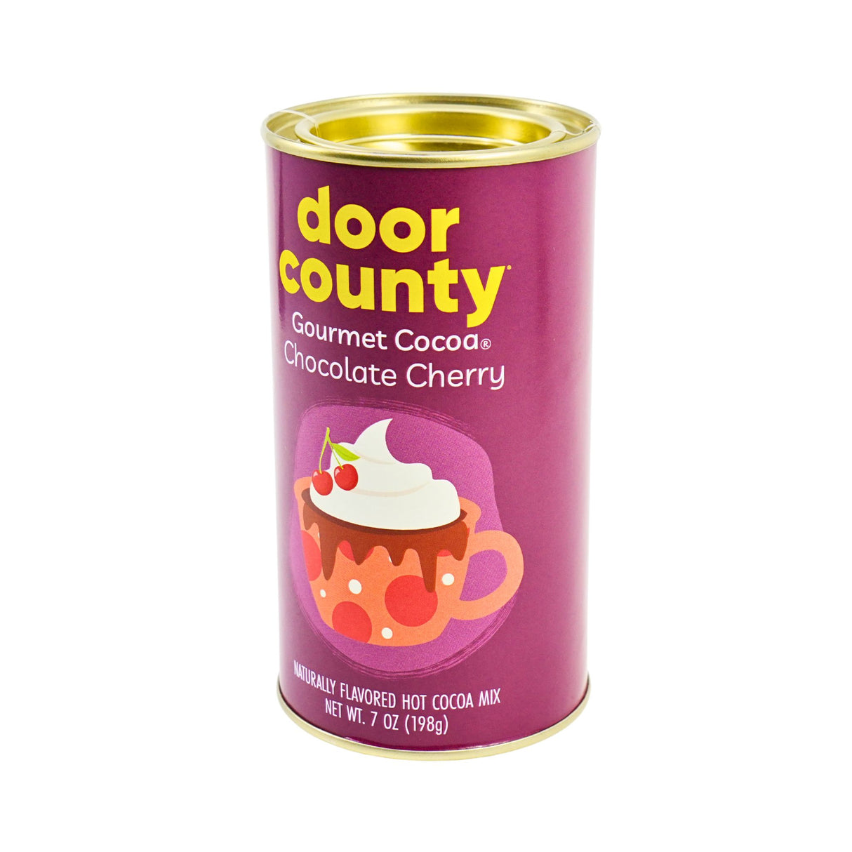 Door County Coffee Cherry Hot Cocoa Canister 7 oz