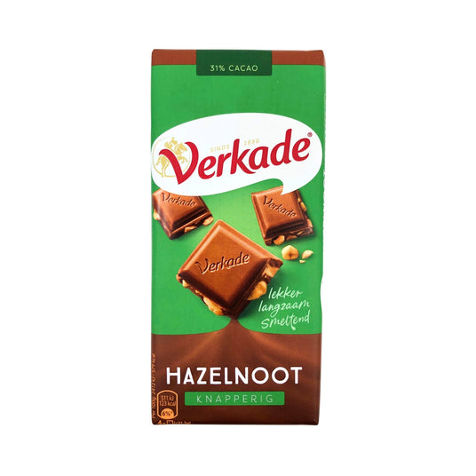 Verkade Milk Chocolate w/hazelnuts bar 3.9 oz