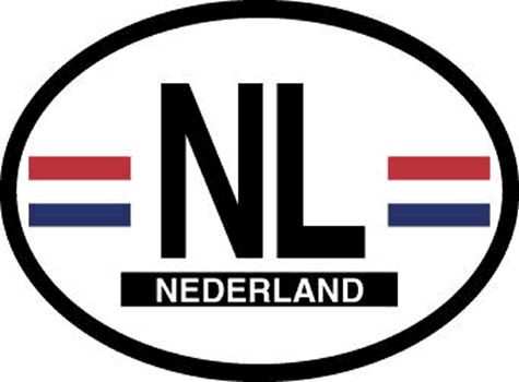 NL Oval Car Sticker