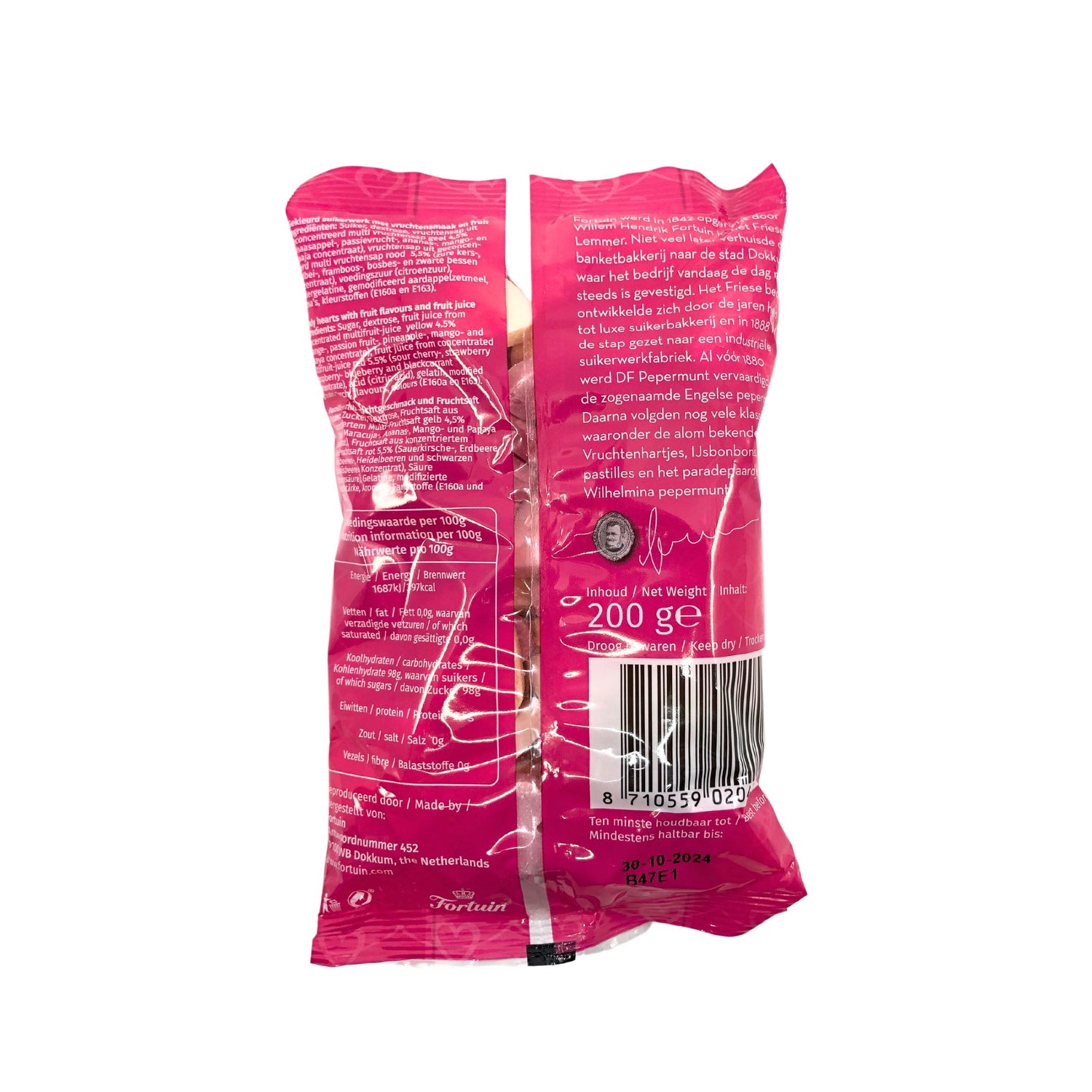 DF Candy Fruit Hearts 7 oz bag