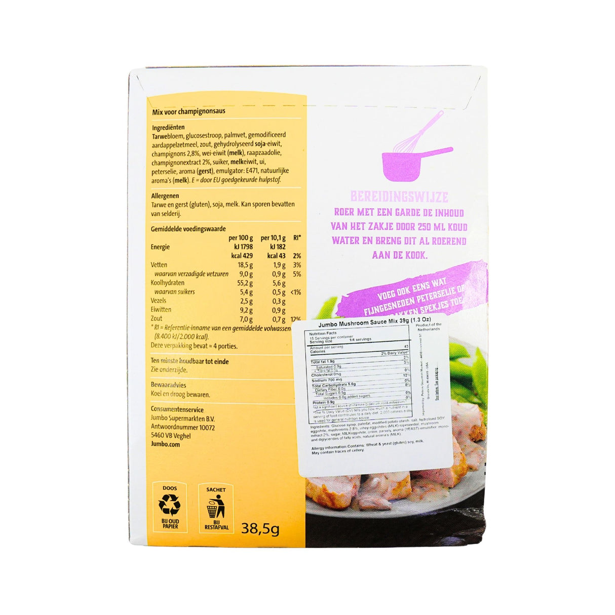 Jumbo Mushroom Sauce Mix 41 gr